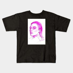 Purple Girl Kids T-Shirt